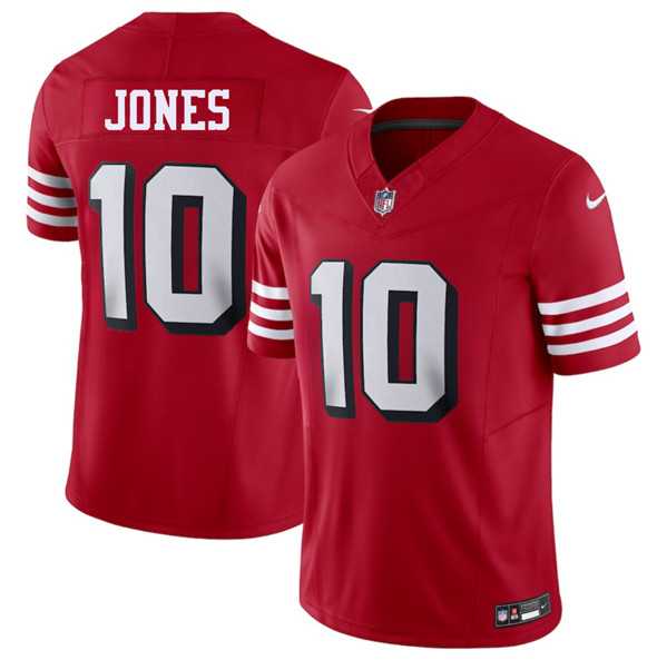 Men & Women & Youth San Francisco 49ers #10 Mac Jones New Red 2025 F.U.S.E. Vapor Untouchable Limited Stitched Jersey